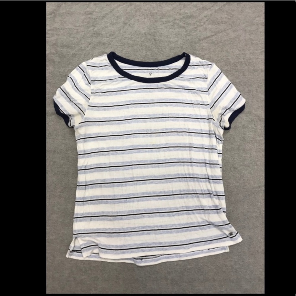 american eagle soft stripped t shirt